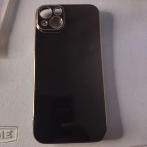 Black and gold iPhone 14 plus phone case